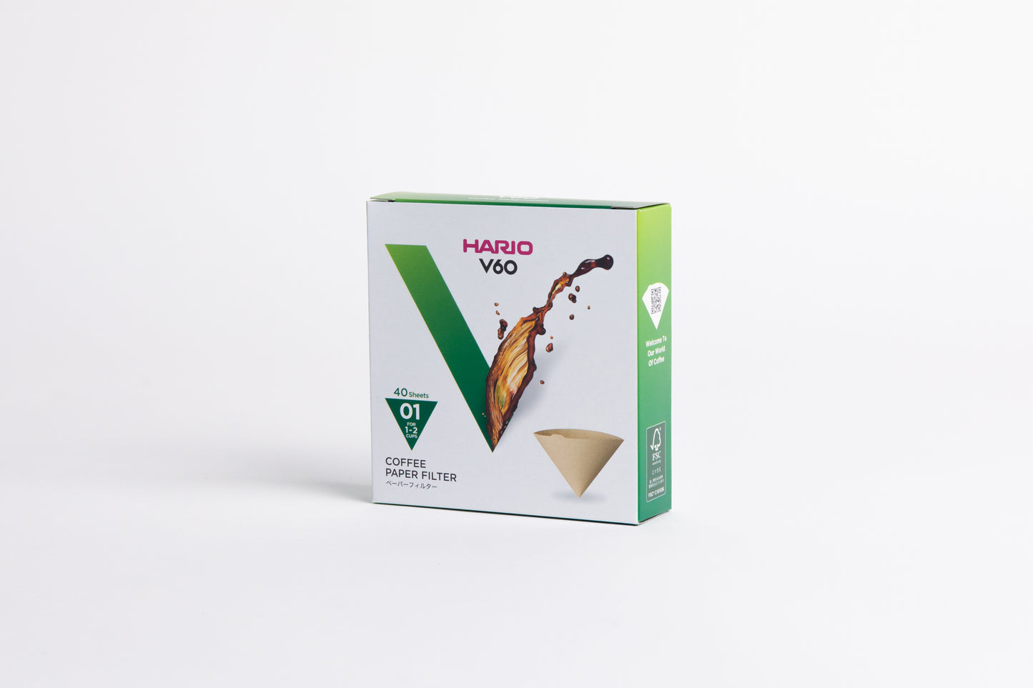 V60 Paper Filter for 01 Size Dripper