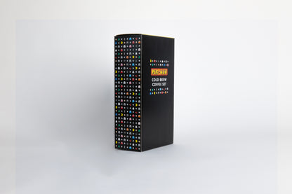 Black color box with Pac-Man logo and characters of colorful ghosts and an yellow, circular figure with a wedge-shaped mouth.