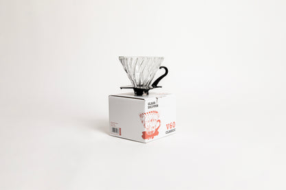 Hario V60-01 Dripper Glas met Olijfhout Hario V60-01 Dripper Glas met Olijfhout