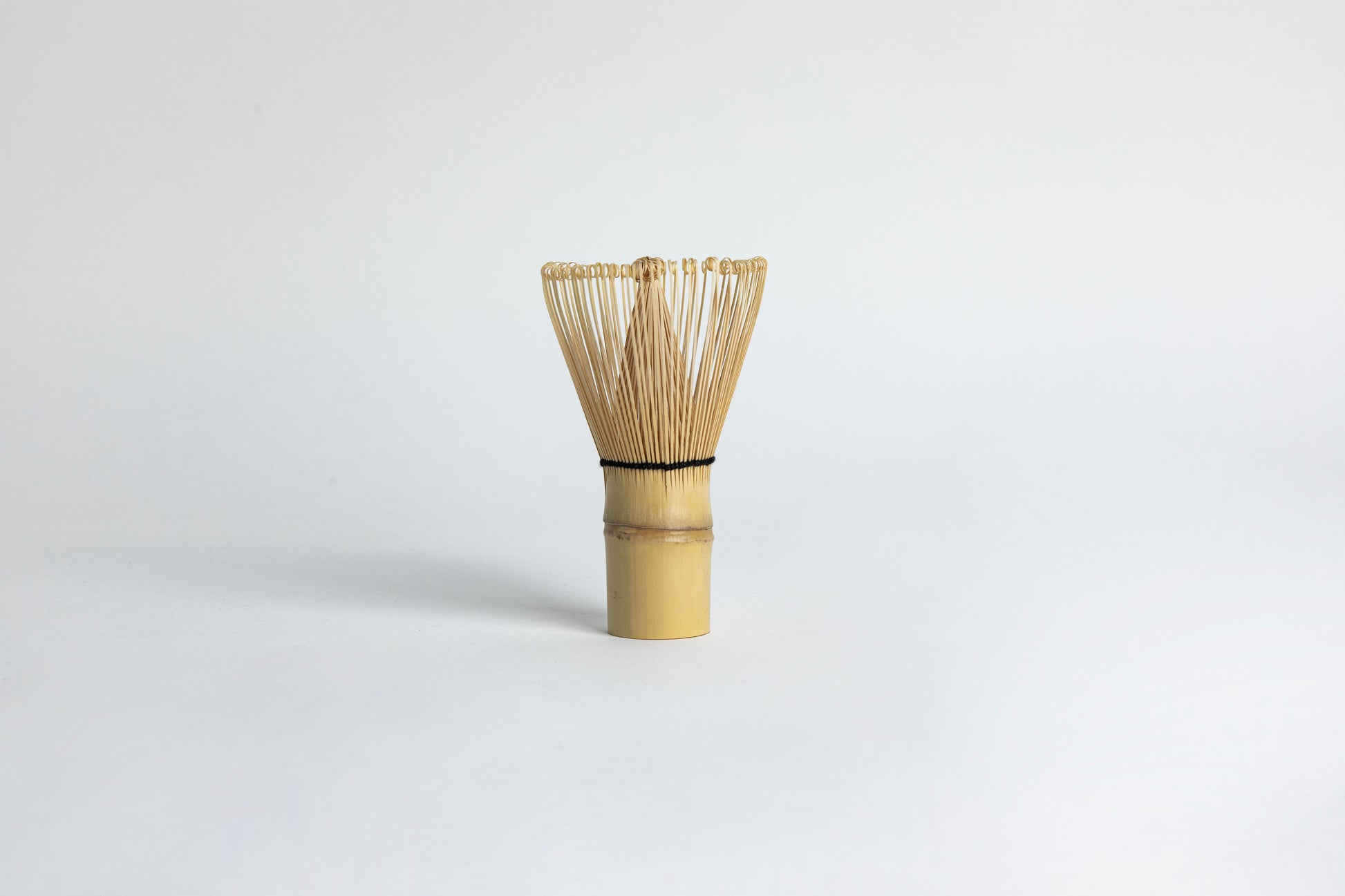 Bamboo whisk. set on a white background